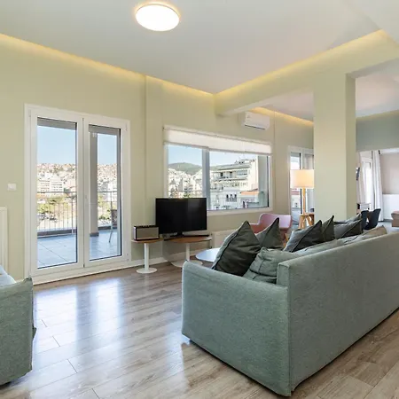 Apartmán Apollo, Luxe Aristotelous Penthouse, View